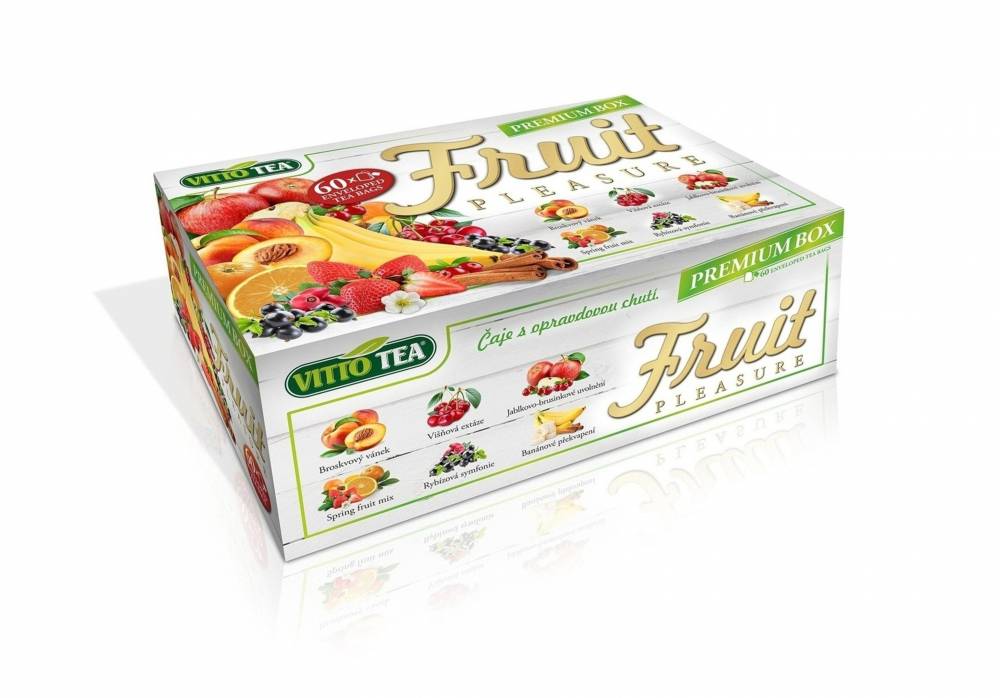 Obrázek k výrobku 4206 - Čaj VITTO ovocný Premium box 60x2g