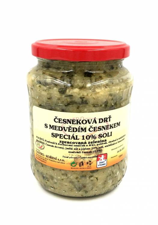Obrázek k výrobku 3216 - Česneková drť s medvědím česnek.10% soli