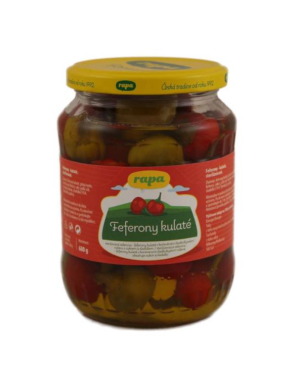 Obrázek k výrobku 6044 - Feferony kulaté Rapa