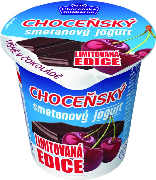 Obrázek k výrobku 2038 - Jogurt Choceňský višně v čokoládě