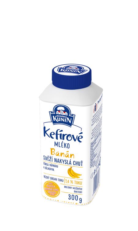 Obrázek k výrobku 5853 - Kefírové mléko banánové Kunín