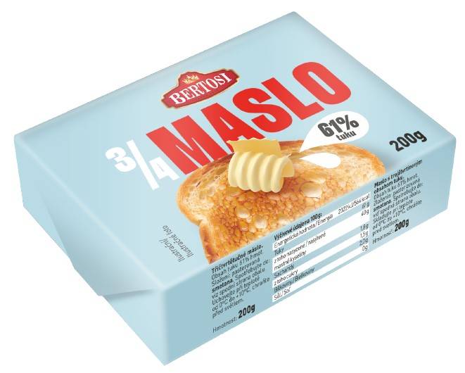 Obrázek k výrobku 5975 - Máslo čerstvé BERTOSI 3/4