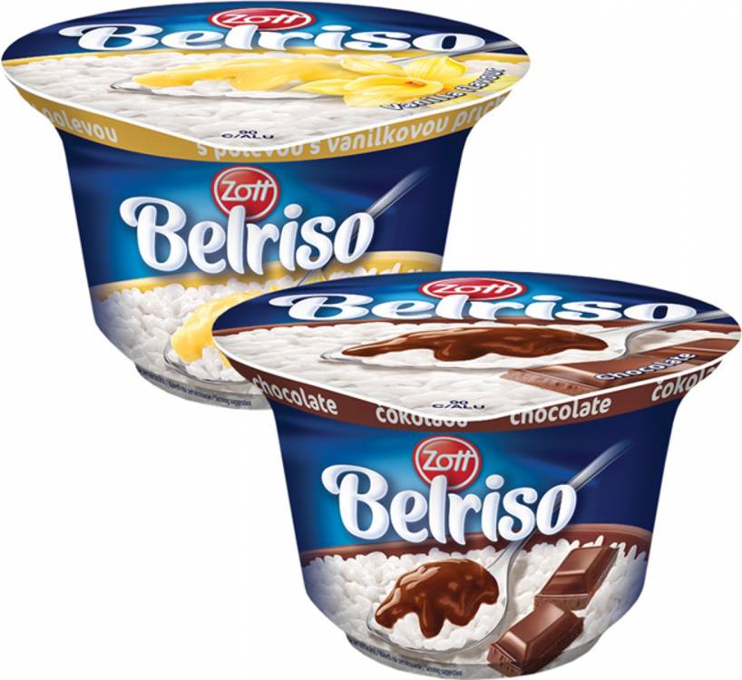 Obrázek k výrobku 2115 - Mléčná rýže Belriso čokoláda, vanilka