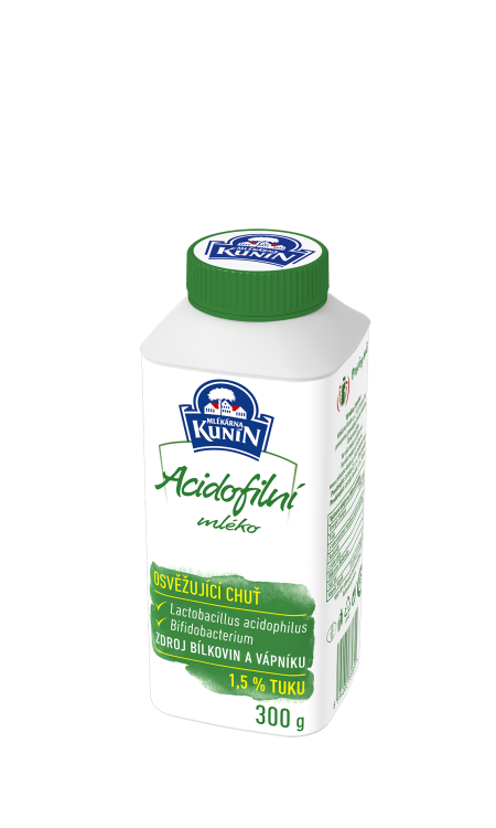 Obrázek k výrobku 5897 - Mléko acidofilní bílé Kunín