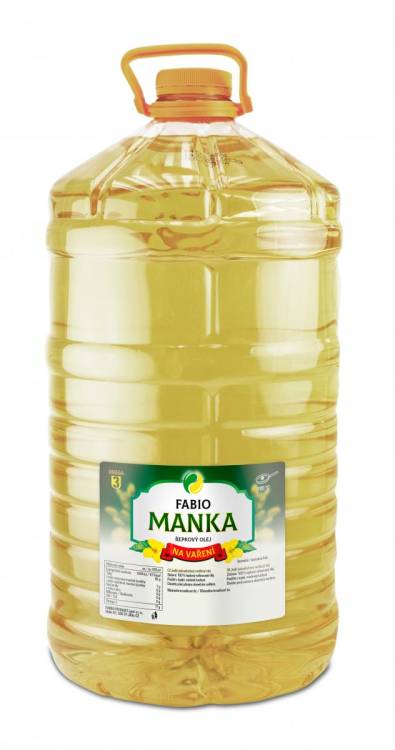 Obrázek k výrobku 6050 - Olej řepkový Manka kanystr 10l