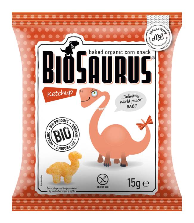 Obrázek k výrobku 2350 - Snack BIOSAURUS BIO kečup