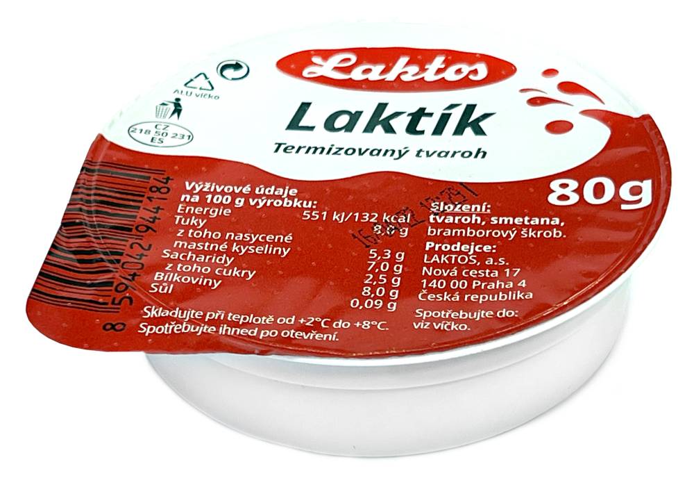 Obrázek k výrobku 5772 - Tvaroh termizovaný LAKTOS Laktík
