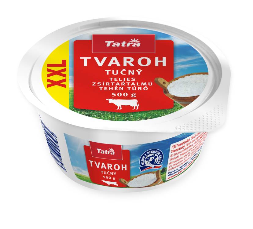 Obrázek k výrobku 2297 - Tvaroh tučný 22% vanička XXL Tatra