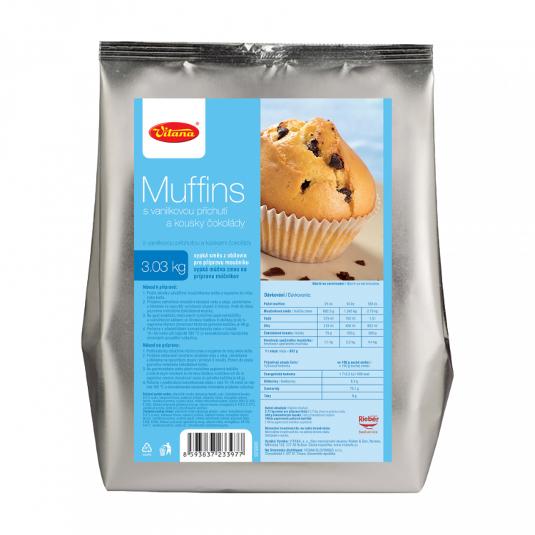 Obrázek k výrobku 5682 - Sm.na pečení muffins vanilka/čoko Vitana