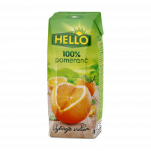Obrázek k výrobku 4388 - Džus Hello mini pomeranč 100%