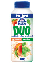 Obrázek k výrobku 2024 - Jogurt drink KUNÍN DUO broskev&meduňka